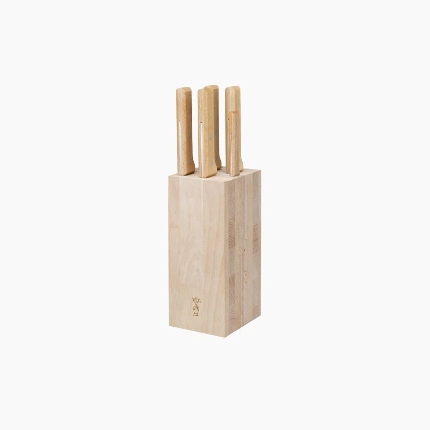 Opinel Parallèle Bread 5pc Knife Block 3 Opinel Parallèle Bread 5pc Knife Block
