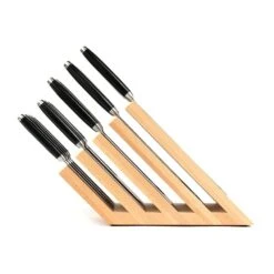 Artelegno Venezia 5-tier Magnetic Beechwood Knife Block -Kitchenknives Shop 07 4