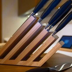 Artelegno Venezia 5-tier Magnetic Beechwood Knife Block -Kitchenknives Shop 07 5