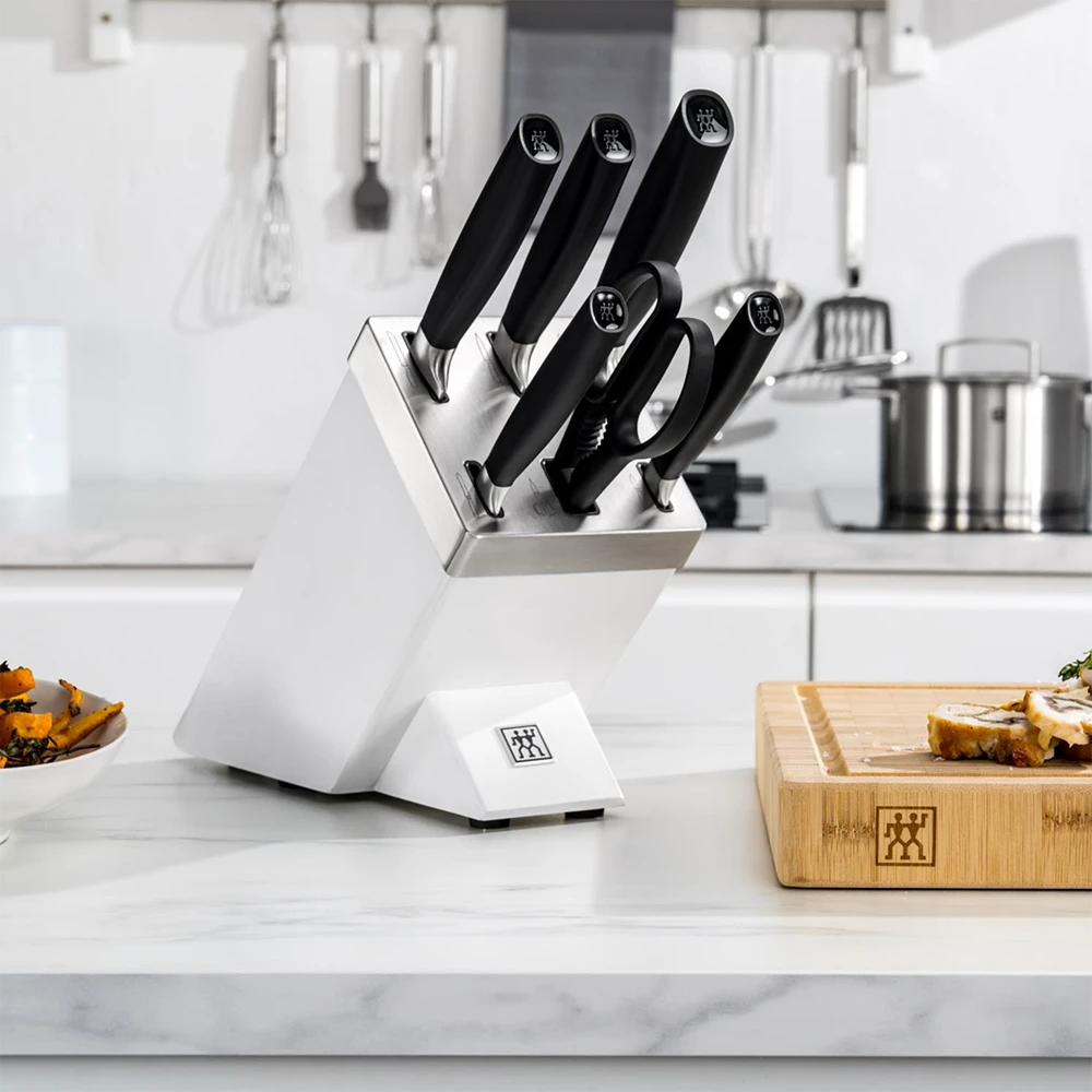 Zwilling All Star Sharp 7 Piece Knife Block - White (1022569) 4 Zwilling All Star Sharp 7 Piece Knife Block - White (1022569) - Image 2