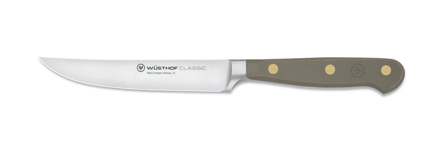 Wusthof Classic Colour Steak Knife 12cm Velvet Oyster (WT1061710112) 2 Wusthof Classic Colour Steak Knife 12cm Velvet Oyster (WT1061710112)