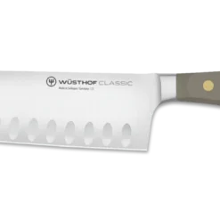 Wusthof Classic Colour Santoku With Hollow Edge Knife 17cm Velvet Oyster (WT1061731317)