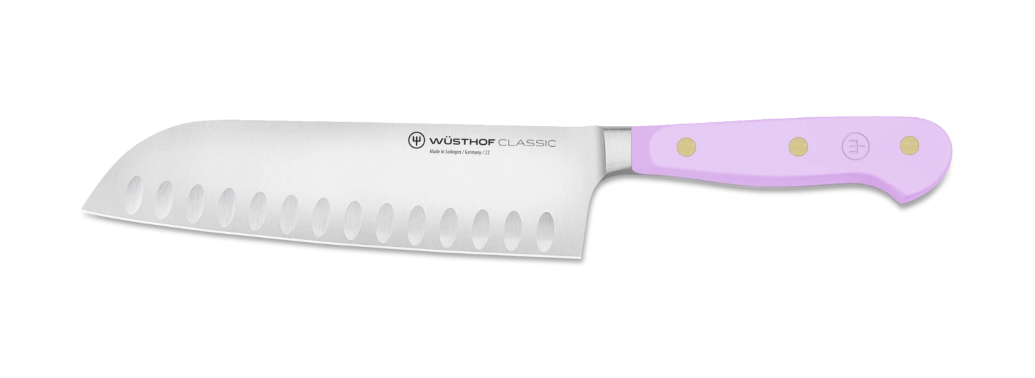 Wusthof Classic Colour Santoku With Hollow Edge Knife 17cm Purple Yam (WT1061731417) 3 Wusthof Classic Colour Santoku With Hollow Edge Knife 17cm Purple Yam (WT1061731417)