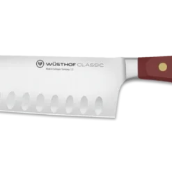 Wusthof Classic Colour Santoku With Hollow Edge Knife 17cm Tasty Sumac (WT1061731717)