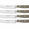 Wusthof Classic Colour 4-piece Steak Knife Set Velvet Oyster (WT1061760401) -Kitchenknives Shop 1061760401