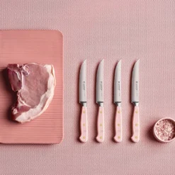 Wusthof Classic Colour 4-piece Steak Knife Set Pink Himalayan Salt (WT1061760404) 6 Wusthof Classic Colour 4-piece Steak Knife Set Pink Himalayan Salt (WT1061760404) -Kitchenknives Shop 1061760404 1