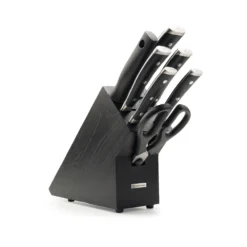 Wusthof Classic Ikon 7pc Knife Block Black Ash (WT1090370703)