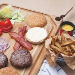 Tramontina Chopping Board Teak With Well 40x24x1.8cm (13213052) -Kitchenknives Shop 13214052 1 1