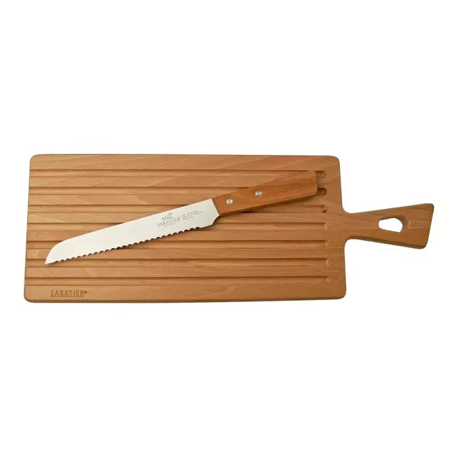 Sabatier® Beech Bread Board & Bread Knife Set (173324) 3 Sabatier® Beech Bread Board & Bread Knife Set (173324)