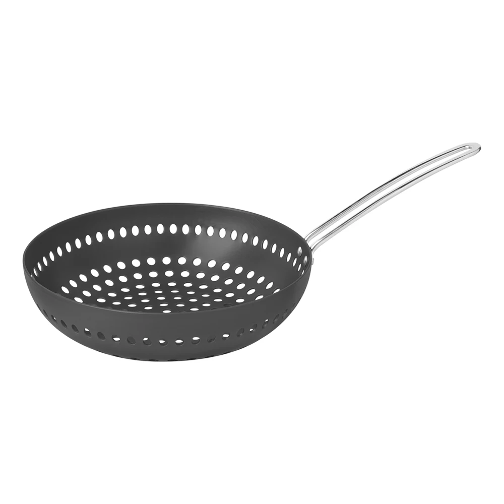 Tramontina Barbecue 26cm Wok Perforated Anodised Aluminium (20847026) 3 Tramontina Barbecue 26cm Wok Perforated Anodised Aluminium (20847026)