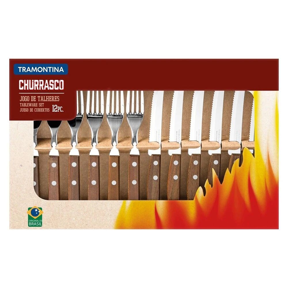 Tramontina Churrasco Steak Cutlery Set 12 Piece Set (22299002) 5 Tramontina Churrasco Steak Cutlery Set 12 Piece Set (22299002) - Image 3