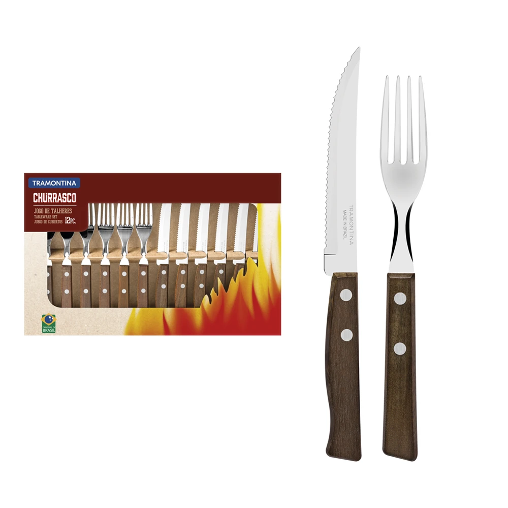 Tramontina Churrasco Steak Cutlery Set 12 Piece Set (22299002) 3 Tramontina Churrasco Steak Cutlery Set 12 Piece Set (22299002)