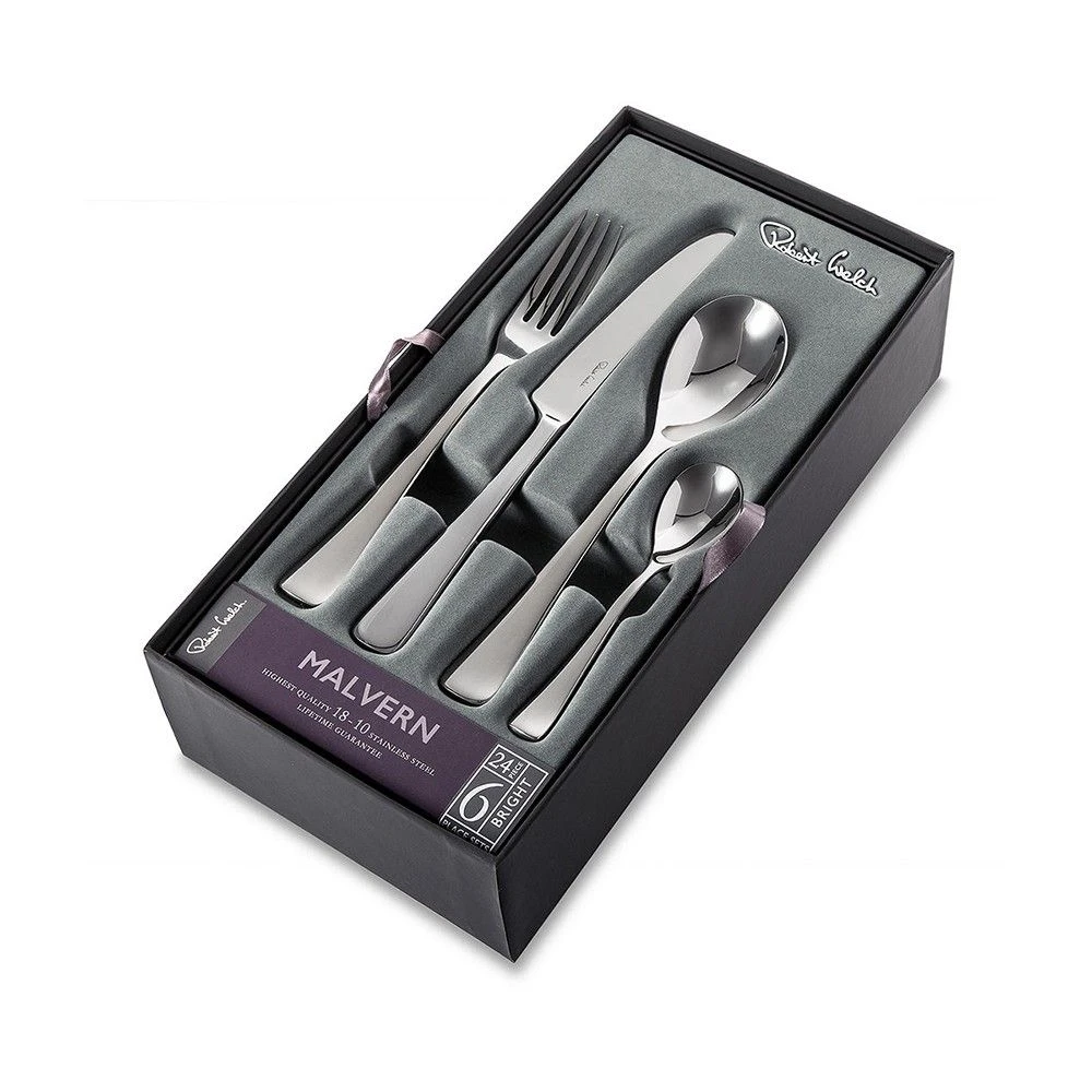 Robert Welch Malvern Bright Cutlery 24 Piece Set With Free Small Cutlery Tray 6 Robert Welch Malvern Bright Cutlery 24 Piece Set With Free Small Cutlery Tray - Image 4