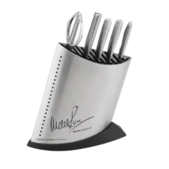 Global Michel Roux Jr GR52/SS6 - 6 Piece Stainless Steel Knife Block Set (GR52/SS6) -Kitchenknives Shop 252729011 0 640x640