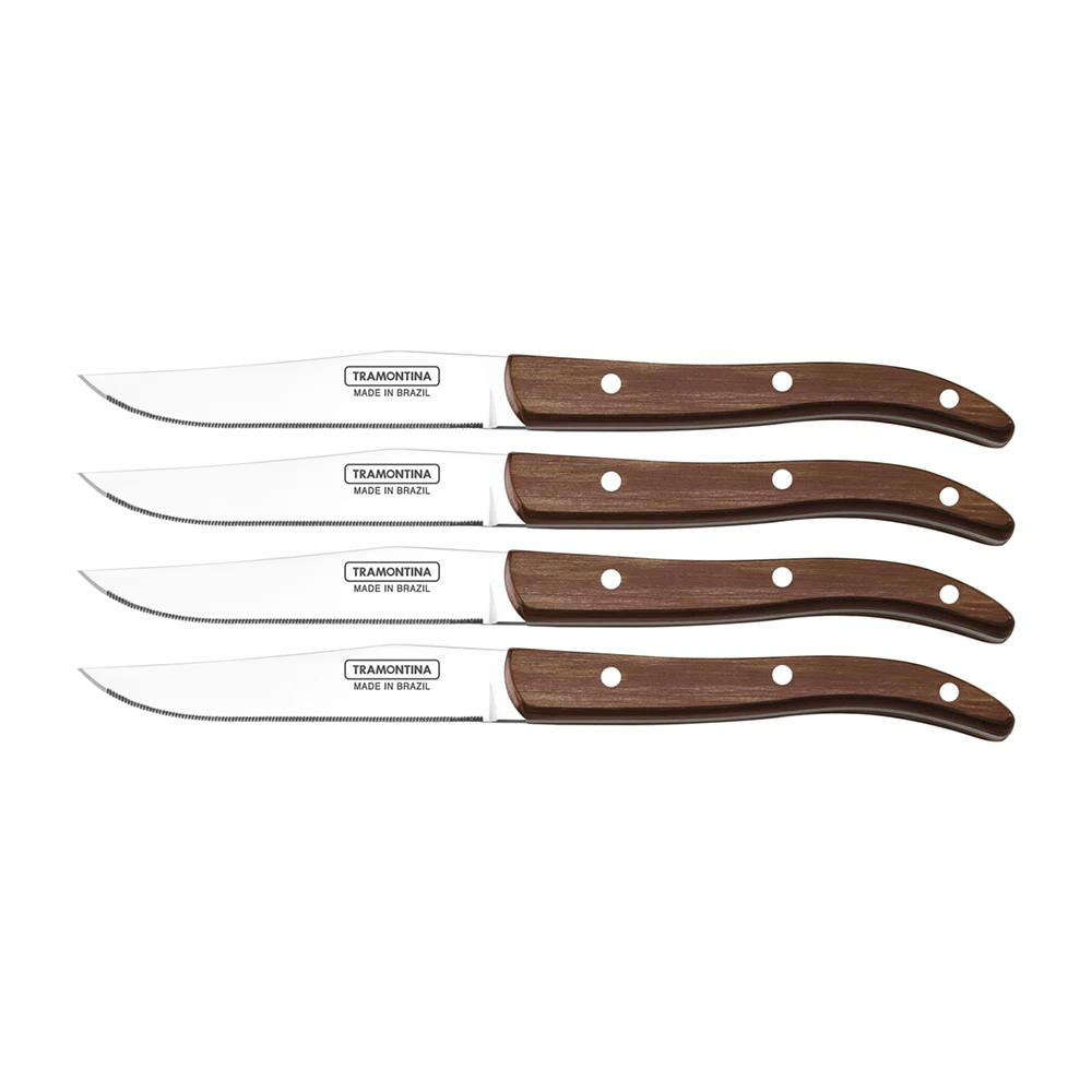 Tramontina Churrasco French Style Steak Knives 4 Piece Set (29899517) 4 Tramontina Churrasco French Style Steak Knives 4 Piece Set (29899517) - Image 2