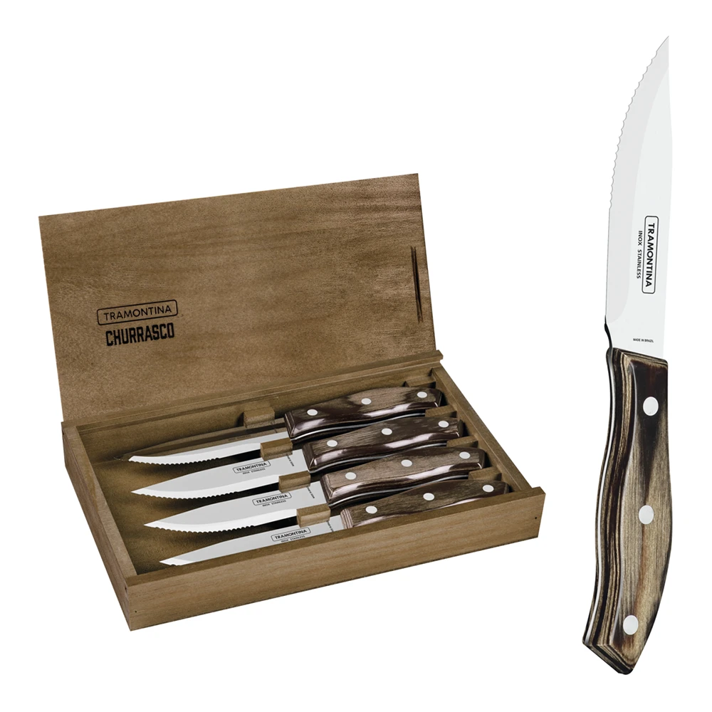 Tramontina Churrasco Full Tang Steak Cutlery 4 Piece Set (29899529) 3 Tramontina Churrasco Full Tang Steak Cutlery 4 Piece Set (29899529)