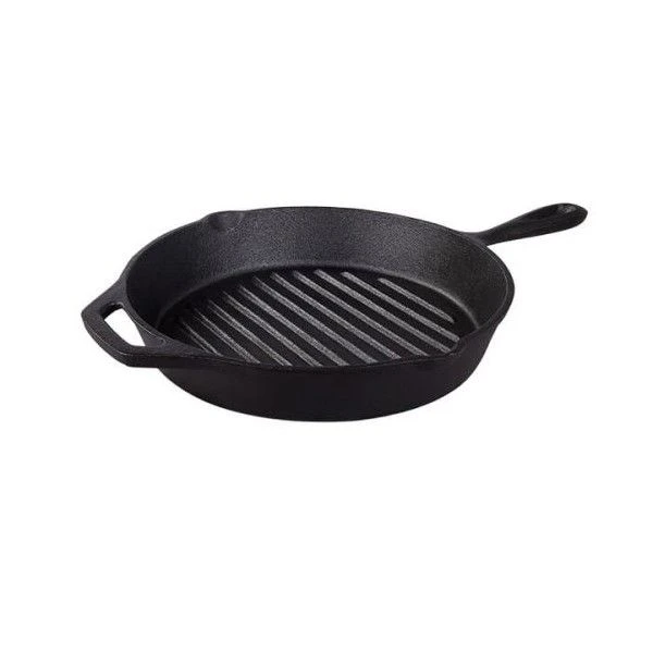Tramontina Cast Iron 26cm Griddle Pan - Ribbed (31700020) 3 Tramontina Cast Iron 26cm Griddle Pan - Ribbed (31700020)
