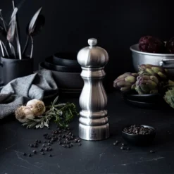 Peugeot Paris U'select Salt Mill 18cm Stainless Steel (32487) -Kitchenknives Shop 32487 ls1