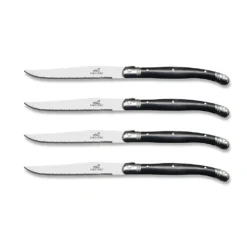 Laguiole Grey Steak Knife 11.5cm, 4 Piece Set