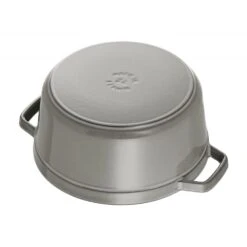 Staub Cast Iron Cocotte 20cm Graphite Grey (40509-304-0) 9 Staub Cast Iron Cocotte 20cm Graphite Grey (40509-304-0) -Kitchenknives Shop 40500246 4