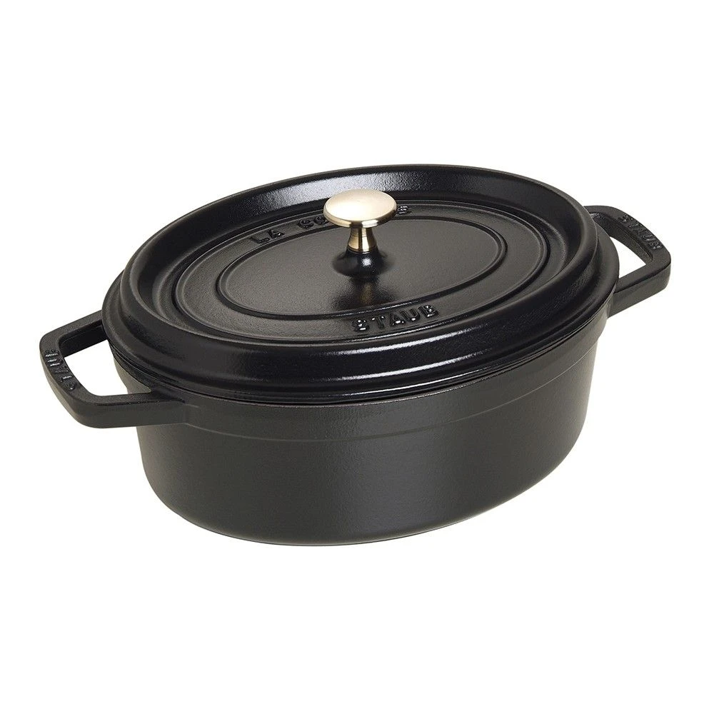Staub Cast Iron Cocotte Oval 27cm Black (40500-271-0) 3 Staub Cast Iron Cocotte Oval 27cm Black (40500-271-0)