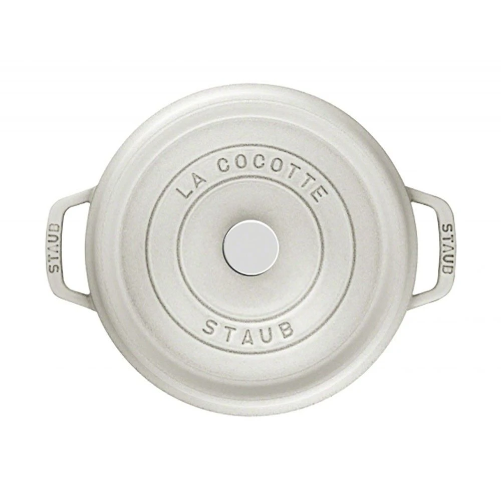 Staub Cast Iron Cocotte 22cm White Truffle (40501-411-0) 6 Staub Cast Iron Cocotte 22cm White Truffle (40501-411-0) - Image 4