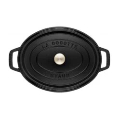 Staub Cast Iron Cocotte Oval 27cm Black (40500-271-0) 10 Staub Cast Iron Cocotte Oval 27cm Black (40500-271-0) -Kitchenknives Shop 40509315 2 1