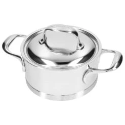 Demeyere Atlantis 7 20cm 18/10 Stainless Steel Stew Pot With Lid (40850-139-0) -Kitchenknives Shop 40850 137 0 4 2
