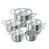 Zwilling Twin Classic 5 Piece 18/10 Stainless Steel Pot Set (40901-001-0) -Kitchenknives Shop 40901 001 0