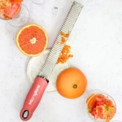 Microplane Premium Classic Series Zester/Grater Lipstick Pink (46123) -Kitchenknives Shop 46123e microplane premium classic series zester lipstick pink 3