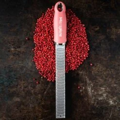 Microplane Premium Classic Series Zester/Grater Lipstick Pink (46123) -Kitchenknives Shop 46123e microplane premium classic series zester lipstick pink 5