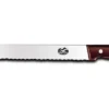Victorinox Wood 25cm Carving/Slicing Knife With Rounded Tip & Serrated Edge (5423025) -Kitchenknives Shop 5423025 slicing knife round tip serrated edge 25cm