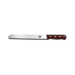 Victorinox Wood 36cm Slicing Knife With Rounded Tip & Serrated Edge (5423036)