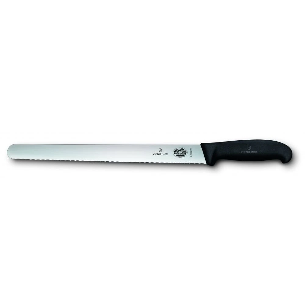 Victorinox Fibrox 36cm Slicing Knife Round Tip Serrated Edge (5423336) 3 Victorinox Fibrox 36cm Slicing Knife Round Tip Serrated Edge (5423336)