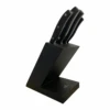 Sabatier® International 4 Piece Knife Block (9cm Paring, 13cm Serrated Utility, 20cm Carving, 20cm Cooks) 2 Sabatier® International 4 Piece Knife Block (9cm Paring, 13cm Serrated Utility, 20cm Carving, 20cm Cooks) -Kitchenknives Shop 662580 bloc noir 4 ctx mon bloc ii