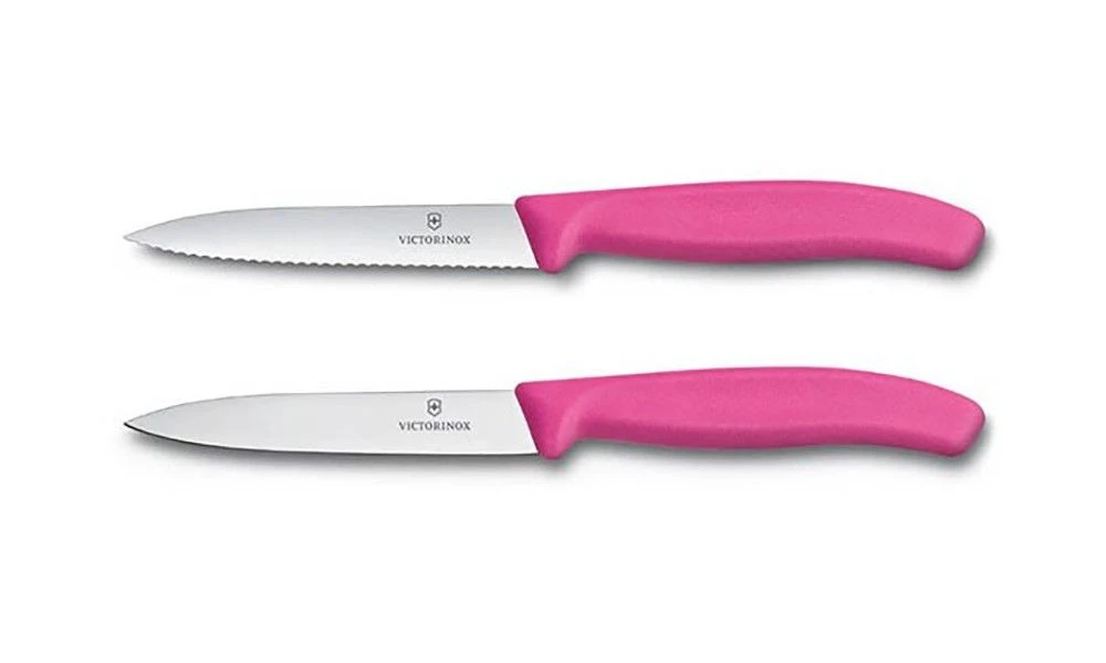 Victorinox Swiss Classic 2 X 10cm Paring Knife Set Pink (67796L5B) 4 Victorinox Swiss Classic 2 X 10cm Paring Knife Set Pink (67796L5B) - Image 2