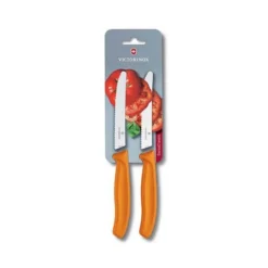 Victorinox Swiss Classic 2 X 11cm Tomato/Utility Knife Set Orange (67836L119B)