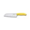 Victorinox Swiss Classic 17cm Santoku Knife Fluted Blade Yellow (6852617L8B) 2 Victorinox Swiss Classic 17cm Santoku Knife Fluted Blade Yellow (6852617L8B) -Kitchenknives Shop 6852617l8b
