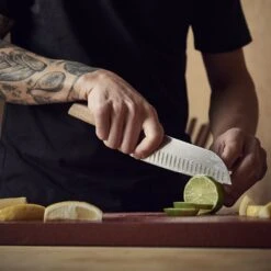 Victorinox Swiss Modern Walnut 17cm Santoku Knife (6905017KG) -Kitchenknives Shop 6905017kg ls2