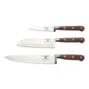 Rockingham Forge Pro Wood Series 3 Piece Set (9cm Paring Knife, 13cm Santoku Knife & 20cm Cooks Knife)