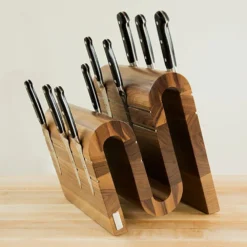 Artelegno Grand Prix Chicane Magnetic Walnut Knife Block -Kitchenknives Shop 85 wl 1