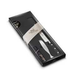 Lion Sabatier® Ideal 2 Piece Knife Set - Filleting Knife & Tweezer (Black Handle With Stainless Steel Rivets) -Kitchenknives Shop 893580 2