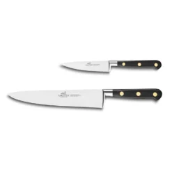 Sabatier® Ideal Brass Rivets 2 Piece Knife Set (10cm Paring Knife And Cooks Knife 20cm)