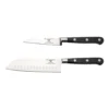 Rockingham Forge Pro Black Series 2 Piece Set (9cm Paring Knife & 13cm Santoku Knife)