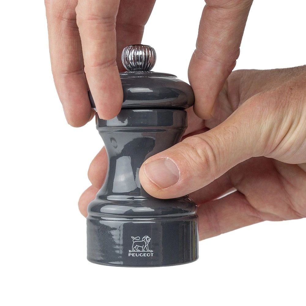 Peugeot Bistro Pepper Mill 10cm Slate Grey Gloss (P40802) 4 Peugeot Bistro Pepper Mill 10cm Slate Grey Gloss (P40802) - Image 2