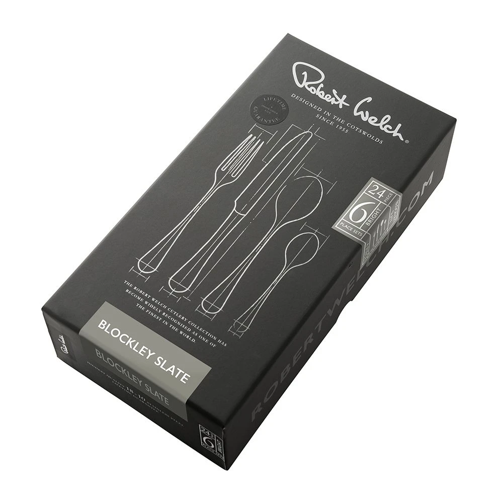 Robert Welch Blockley Slate Bright Cutlery 24 Piece Set 9 Robert Welch Blockley Slate Bright Cutlery 24 Piece Set - Image 7