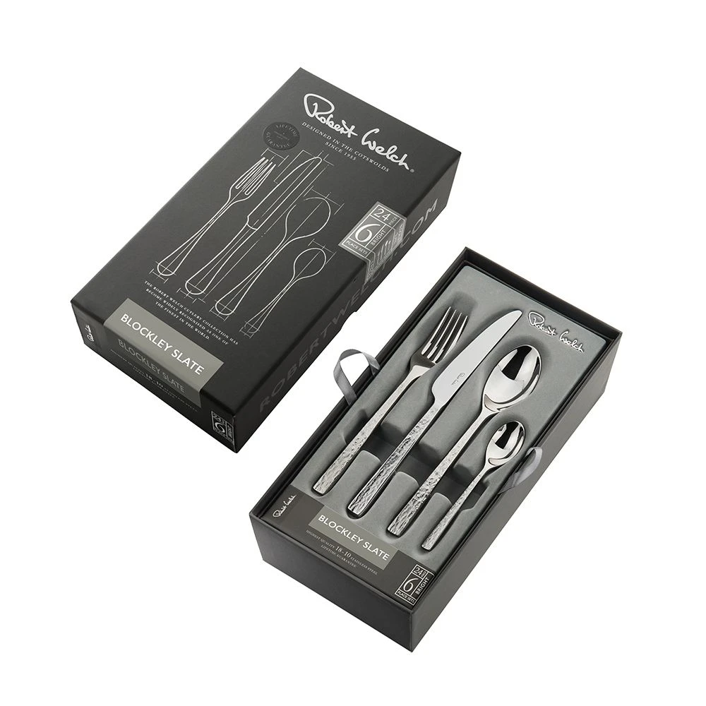 Robert Welch Blockley Slate Bright Cutlery 24 Piece Set 10 Robert Welch Blockley Slate Bright Cutlery 24 Piece Set - Image 8