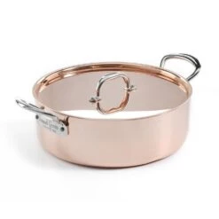 Samuel Groves 26cm Copper Induction Saute Pan With Front Handle Lid