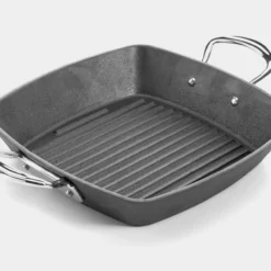 Samuel Groves Britannia Recycled 26cm Cast Iron Double Handle Square Grill -Kitchenknives Shop cast0002rhs 3