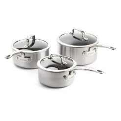 Greenpan Premiere 3 Piece Saucepan Set